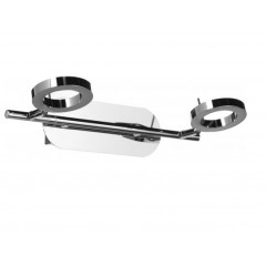 ИНТЕРКЛАС Бра НББ 01-2хХХ-022. LED2*4W/3200k. l=25.7е=12 h=8.5 метал.хром
