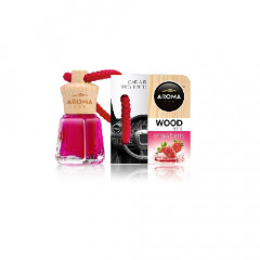 AROMA CAR Ароматизатор Wood Mini Mix Полуниця у колбі