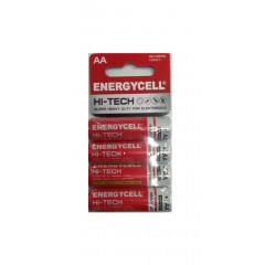 GP Батарейка сольова Energycell EN15HT-SB4 1.5V R6 AA4 SHRUNK CARD PK блістер