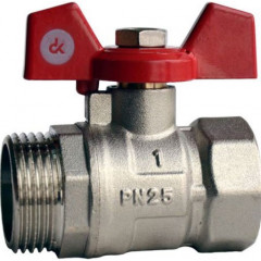 DERKALIBER Кран кул мет. в-в Ду 20 (12/120) Ру=25