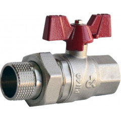 DERKALIBER Кран кул мет. з американ Ду 15 (12/120) Ру=25