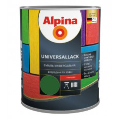ALPINA Емаль глянцева UNIVERSALLACK зелений 2.5л