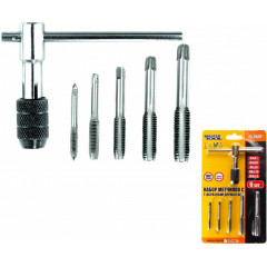 MASTER TOOL Набір мітчиків з Т-образним тримачем М4-М10