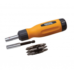 MASTER TOOL Викрутка з трещіткою +12 насадок