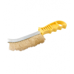MASTER TOOL Щітка дротяна латуньована з пластиковою ручкою