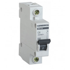 GENERICA Вимикач автоматичний ВА47-29 1Р 16А 4.5кА х-ка C