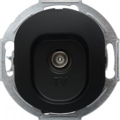 BORSAN Розетка TV Aling-Conel EON E612I.E чорний глянець