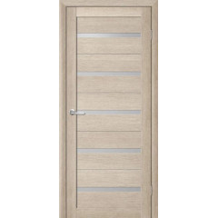 LUXDOORS Полотно дверне зі склом ЕсоТех Тренд Т-2 Flora акація крем 800мм