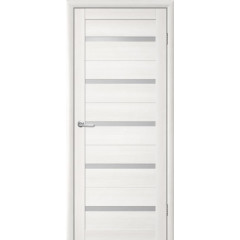 LUXDOORS Полотно дверне зі склом ЕсоТех Тренд Т-2 Flora біла листвениця 700мм