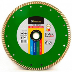 BAUMESSER Круг алмазний відрізний Turbo 230x2.6x9x22.23 Stein PRO