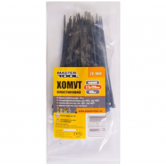 MASTER TOOL Хомут пластиковий 2.5х120мм чорний 100шт/уп