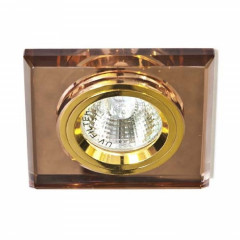FERON Світильник точковий декор. скло 8170-2/(CD3006) кор-золото MR16 50W BR/GD
