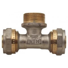 NTM Кран Трійник для м/п 16x1/2"x16 НР