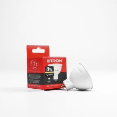 ETRON Лампа світлодіодна Light Power MR16 8W 3000K 220V GU5.3