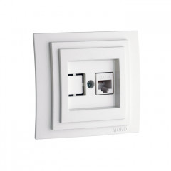 MONOELECTRIC Розетка комп'ютерна RJ45 CAT 6 DESPINA білий