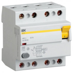 IEK Вимикач диференційний ВД1-63 4Р 16А 30мА