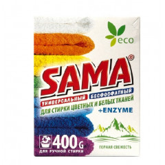 SAMA Порошок пральний б/фосф.Гірська свіж. руч 400г