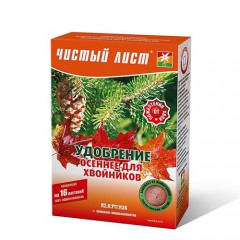 ЧИСТИЙ ЛИСТ Добриво кристалічне осіннє для хвойних 300г