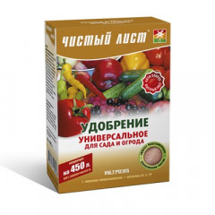 ЧИСТИЙ ЛИСТ Добриво кристалічне універсальне для сада і городу 300г