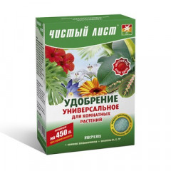ЧИСТИЙ ЛИСТ Добриво кристалічне універсальне для кімнатних рослин 300г