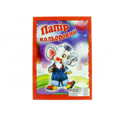 БРІСК Папір кольоровий Ф-А4 9арк. (9 кольорів офсетний папір крейдований повнокол.) УВ-5