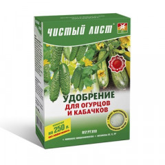 ЧИСТИЙ ЛИСТ Добриво кристалічне для огірків і кабачків 300г