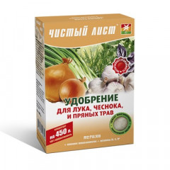 ЧИСТИЙ ЛИСТ Добриво кристалічне для цибулі часнику зелені 300г