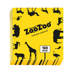 ZOOZOO Серветки 24*23 жовт 1-шар 100шт