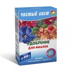 ЧИСТИЙ ЛИСТ Добриво кристалічне для Фіалок 300г