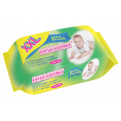 DISCOUNT Серветка волога з екст. алое 100шт/уп