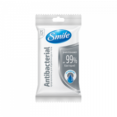 SMILE Серветка волога Антисептик 15шт