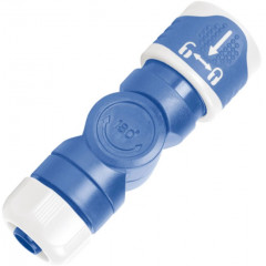 AQUAPULSE Конектор кутовий швидкознімний 1/2"-5/8"-3/4" AS110