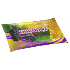 DISCOUNT Серветки вологі з ароматом винограду (15 шт)