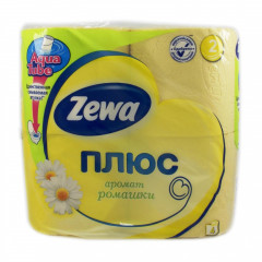 ZEWA Плюс Папір туал.ромашка жовт 2-х шар 4 рул.