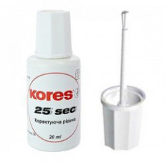 KORES Коректор з пензликом 25 секунд 20мл К66817
