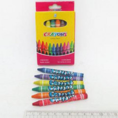 J.OTTEN Олівці воскові Crayons 6кол S-2006A