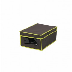 МД Коробка для зберігання речей з кришкою і PVC віконцем S 25х35х16см