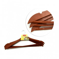 PROFF Плечики "Wooden Design" 3шт коричневі