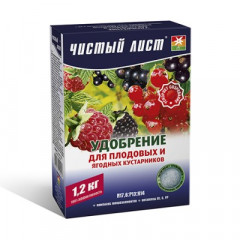 ЧИСТИЙ ЛИСТ Добриво кристалічне для плодових та ягідних кущів 1.2кг