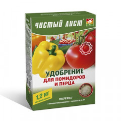 ЧИСТИЙ ЛИСТ Добриво кристалічне для помідорів та перцю 1.2кг