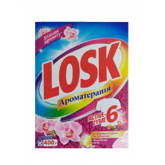 LOSK Порошок пральний автомат Ароматерапія з Малазійськими квітами 400г