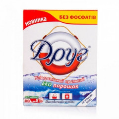 ДРУГ Порошок пральний універсальний "Морський бриз" (коробка) 0.4кг