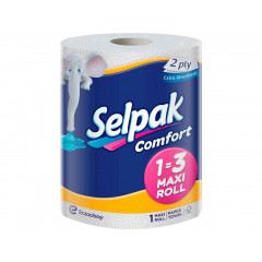 SELPAK Рушник кухонний Comfort білий MAXI 1=3