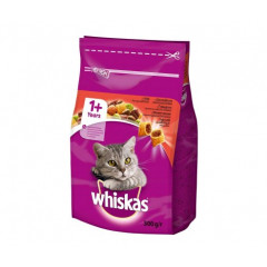 WHISKAS Корм для котів сухий з яловичиною 300г