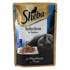 SHEBA Корм для котів cigPOU з тунцем в соусі 85г