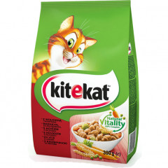 KITEKAT Корм для котів Яловичина з овочами 300г