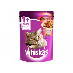 WHISKAS Корм для котів яловичина в желе 85г