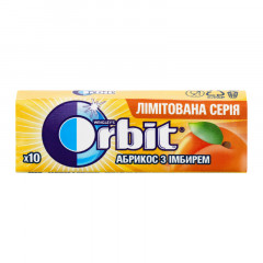 ORBIT Жувальна гумка Абрикос з Імбирем 14г