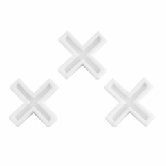 PLITKOM Хрестик для клінкеру білий "NEW" 6мм100шт