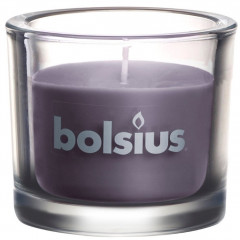 BOLSIUS Свічка у склі 80/92 Темно-сіра